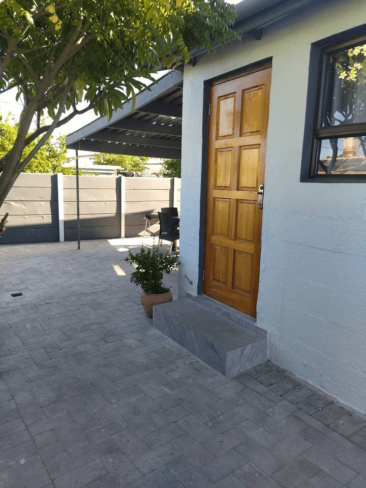 Main entrance to 60 on Kosmos with secure access